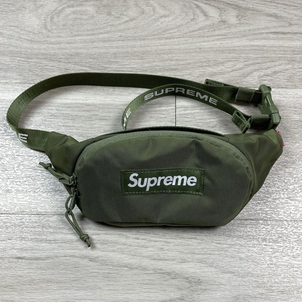 Supreme Waist Bag Green FW22 Fanny Pack Box Logo - Picture 1 of 6